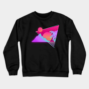 Synthwave Sunset Crewneck Sweatshirt